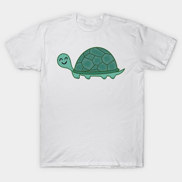 Cute Smiling Tortoise Turtle T-Shirt by Strong with Purpose